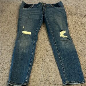 Isabel Maternity by Ingrid & Isabel Blue Distressed Skinny Jeans